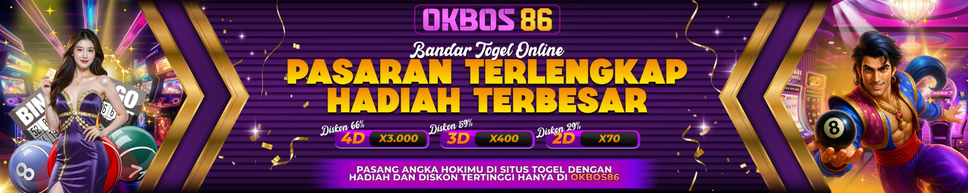 Okbos86 Bandar Togel Online, Slot Online, Live Casino, Sportsbook, Tembak Ikan Terpercaya